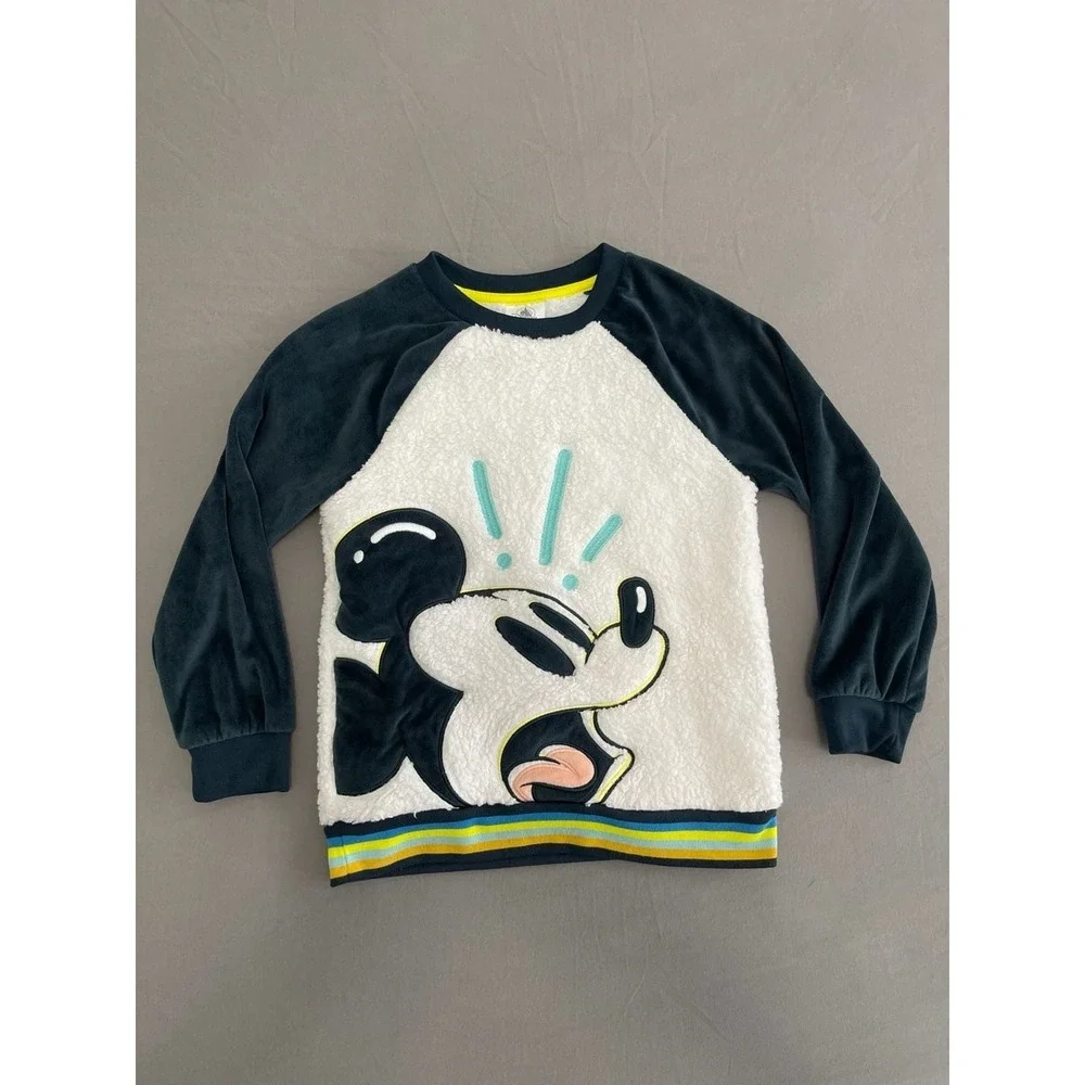 Disney Mickey Mouse Sherpa-Fleece Pullover Pajama Top
